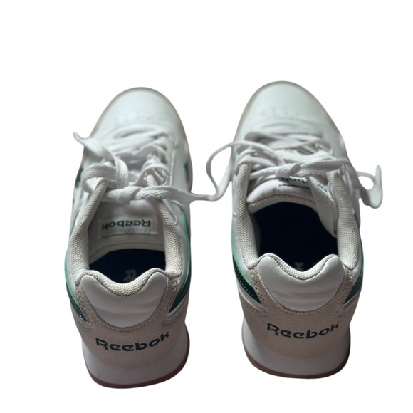 Reebok Glide Running Shoe Athletic Sneaker White Gray Suede Youth 3 - Picture 4 of 6